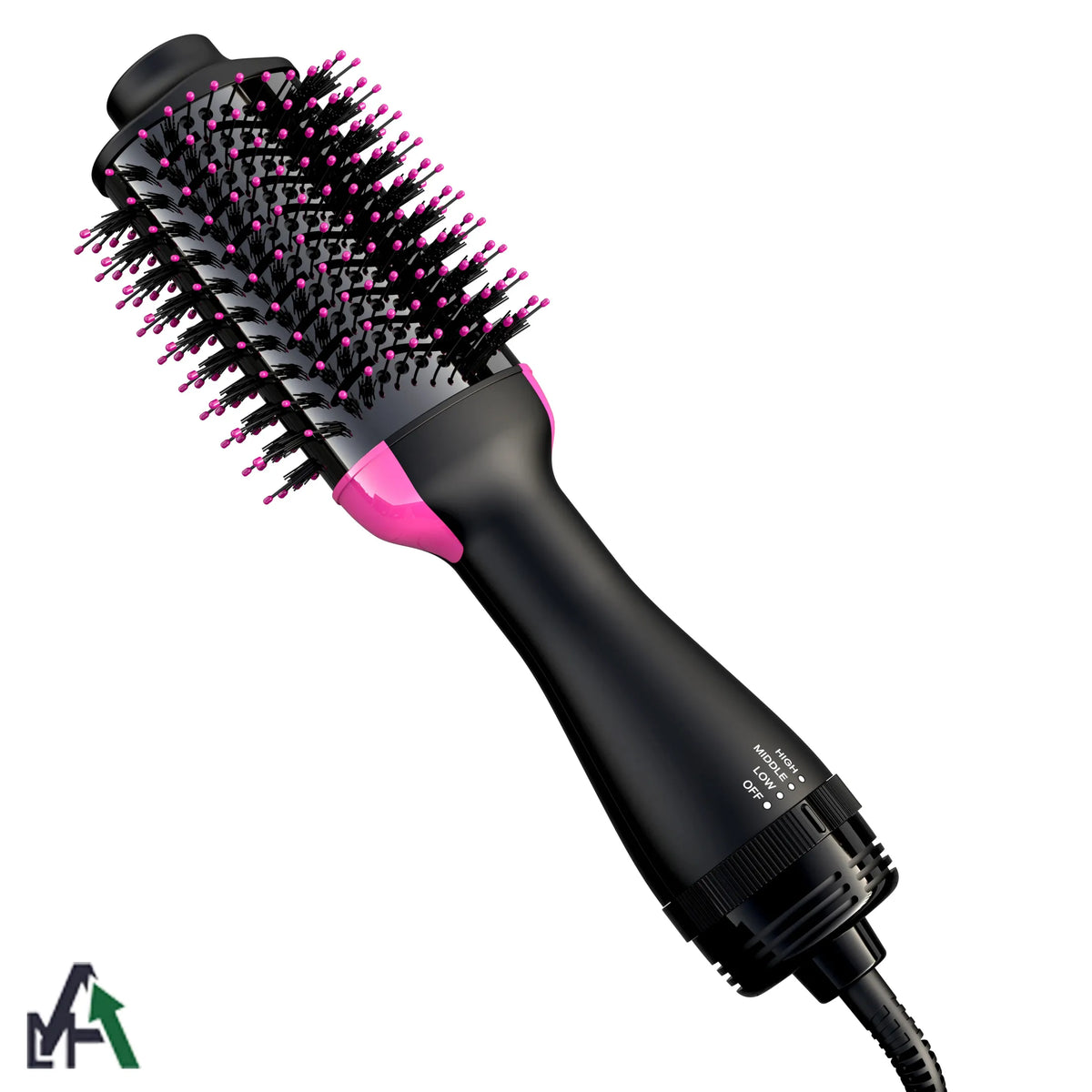 3-in-1 Hot Air Brush Hair Dryer & Styler – Volumizer, Straightener & Curler for Women
