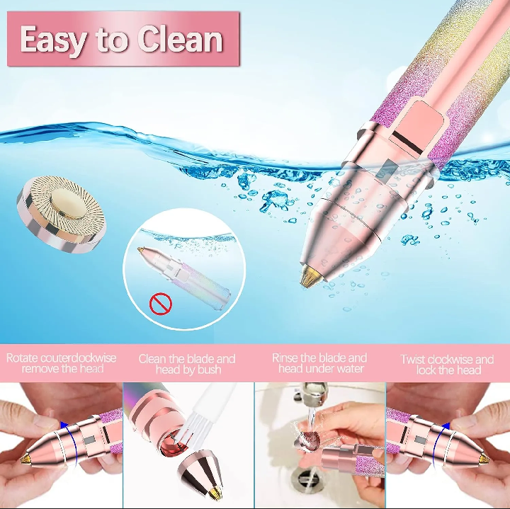 2-in-1 Rechargeable Facial Hair Remover & Trimmer