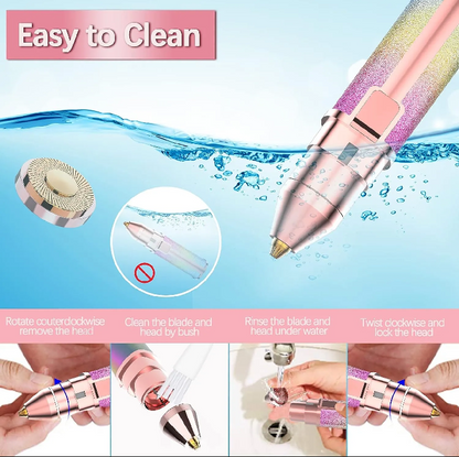 2-in-1 Rechargeable Facial Hair Remover & Trimmer