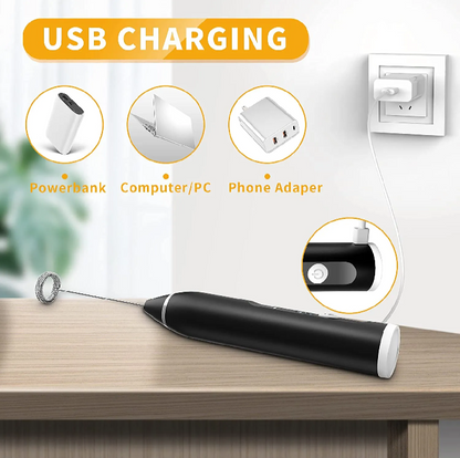 2-in-1 Electric Coffee Mixer & Milk Frother
