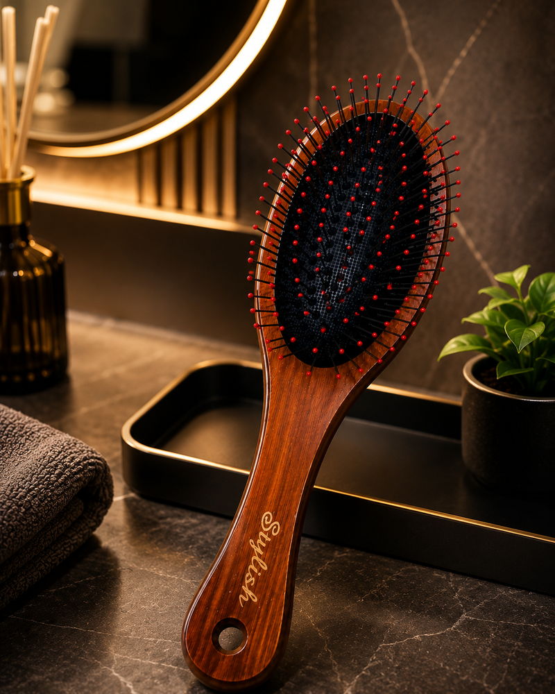 Wooden Paddle Hair Brush